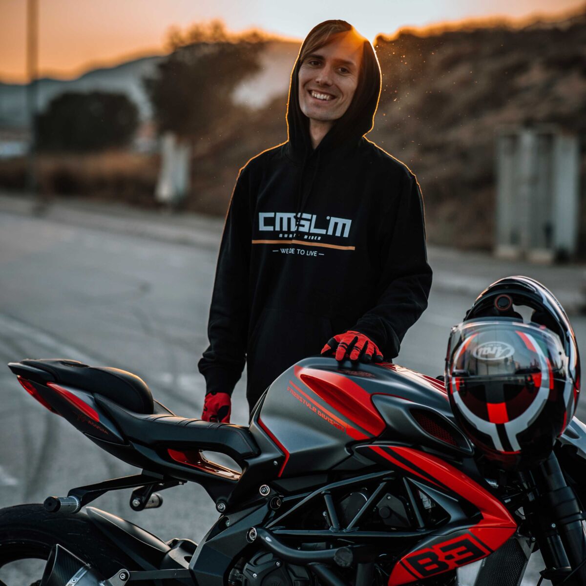 Sudadera Unisex - CMGLM We Ride to Live