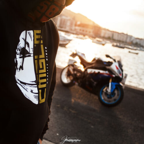 Alternative view of Sudadera Unisex - CMGLM QR Helmet Black