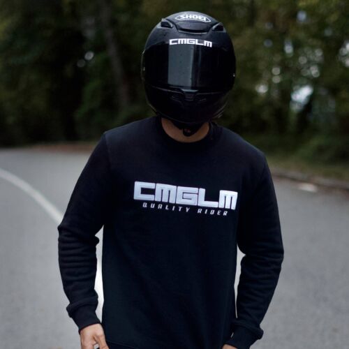 Alternative view of Sudadera Unisex CMGLM QR Crew - Black / White